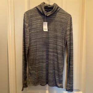 NWT Banana Republic Grey/Black Turtleneck-M